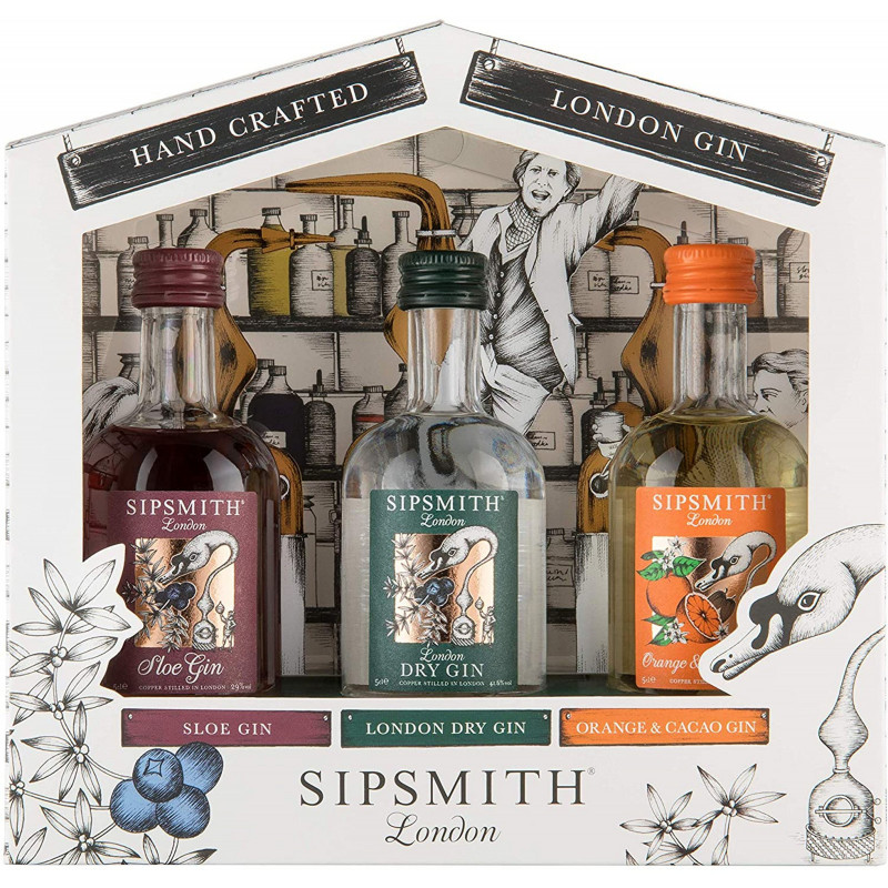 Sipsmith Distillery Gift Pack, 3 x 5cl, Currently priced at £10